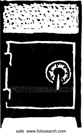 Safe View Large Clip Art Graphic Clipart - Safe. Fotosearch