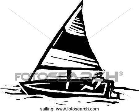 Clipart - Sailing. Fotosearch