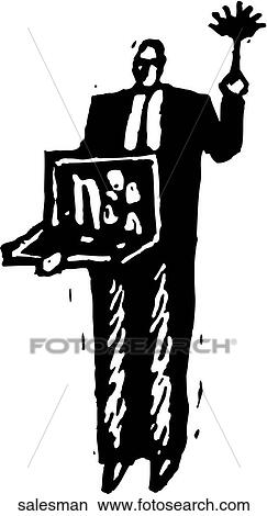 Salesman View Large Clip Art Graphic Clipart - Salesman. Fotosearch