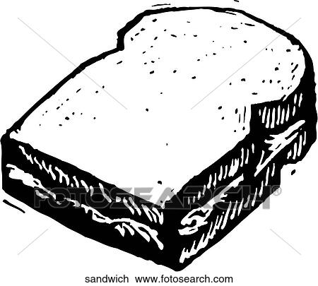 Sandwich View Large Clip Art Graphic Clipart - Sandwich. Fotosearch