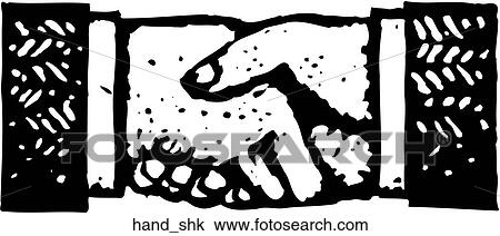 Clipart - Shake Hands. Fotosearch