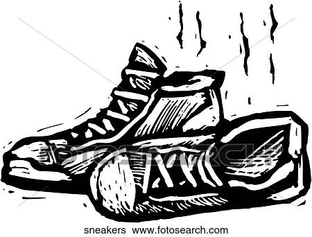 Clip Art - Sneakers. Fotosearch