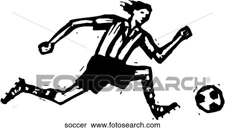 Soccer View Large Clip Art Graphic Clipart - Soccer. Fotosearch