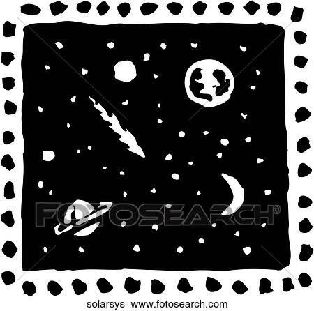 Solar System View Large Clip Art Graphic Clip Art - Solar System. Fotosearch