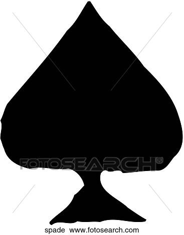 Clipart - Spade. Fotosearch