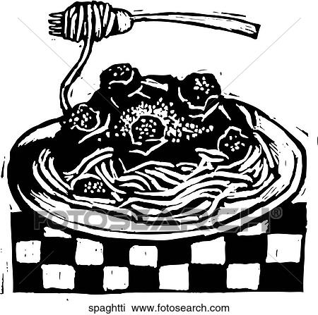 Clipart - Spaghetti. Fotosearch