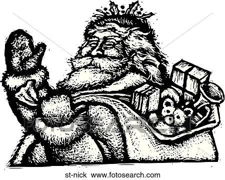 Clipart - St. Nick. Fotosearch