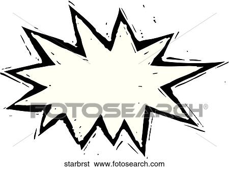 clip art of starburst starbrst search clipart illustration