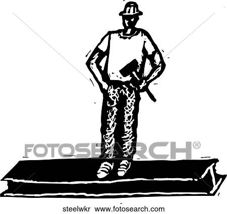 Clipart - Steel Worker. Fotosearch