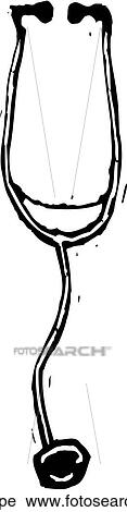 Stethoscope View Large Clip Art Graphic Clipart - Stethoscope. Fotosearch