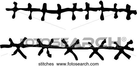 Clip Art - Stitches. Fotosearch