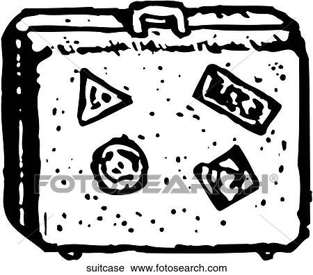 Clipart - Suitcase. Fotosearch