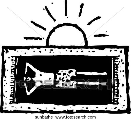 Sunbathing View Large Clip Art Graphic Clipart - Sunbathing. Fotosearch
