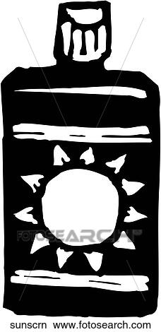 Clipart - Sunscreen. Fotosearch