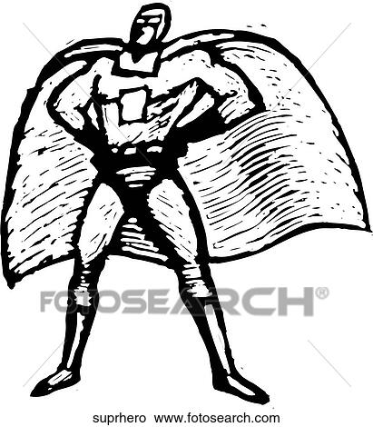 Clipart - Super Hero. Fotosearch