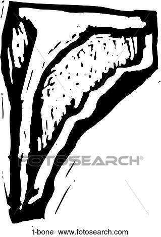 T-Bone View Large Clip Art Graphic Clipart - T-Bone. Fotosearch