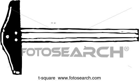 T-Square View Large Clip Art Graphic Clipart - T-Square. Fotosearch