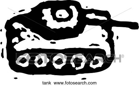 Tank View Large Clip Art Graphic Clipart - Tank. Fotosearch