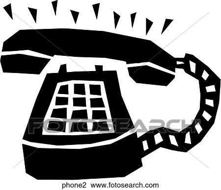 Clipart - Telephone 2. Fotosearch