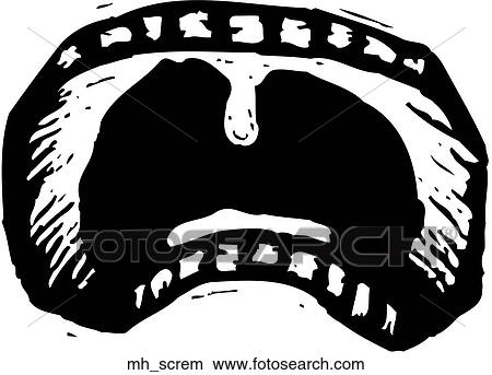 The Scream View Large Clip Art Graphic Clipart - The Scream. Fotosearch