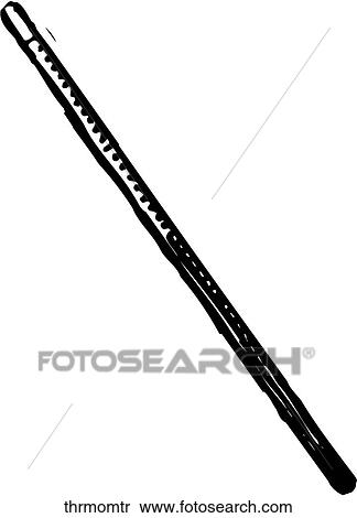 Thermometer View Large Clip Art Graphic Clipart - Thermometer. Fotosearch