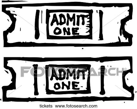 Clip Art - Tickets. Fotosearch