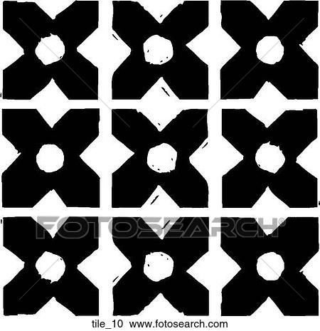 Tile 10 View Large Clip Art Graphic Clipart - Tile 10. Fotosearch