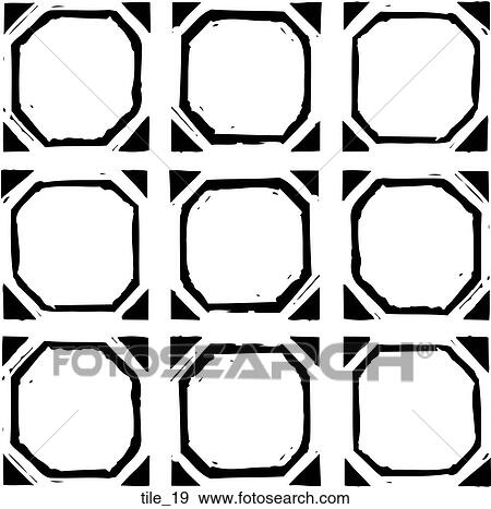 Tile 19 View Large Clip Art Graphic Clip Art - Tile 19. Fotosearch