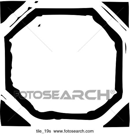Clip Art - Tile 19s. Fotosearch