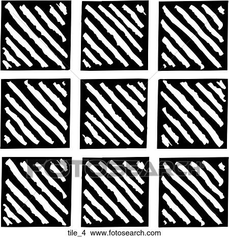 Tile 4 View Large Clip Art Graphic Clipart - Tile 4. Fotosearch