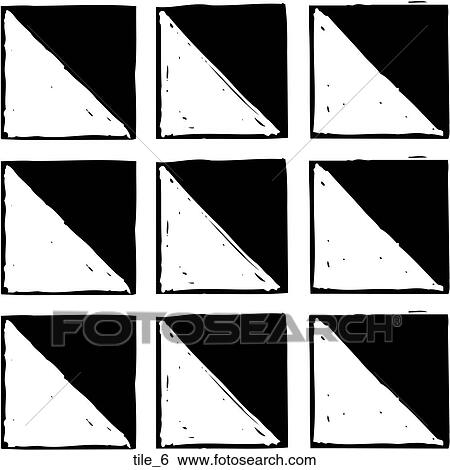 Tile 6 View Large Clip Art Graphic Clip Art - Tile 6. Fotosearch
