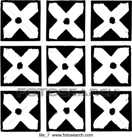 Tile 7 View Large Clip Art Graphic Clip Art - Tile 7. Fotosearch