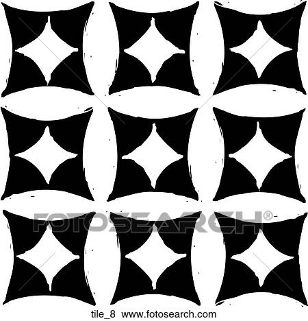 Tile 8 View Large Clip Art Graphic Clip Art - Tile 8. Fotosearch