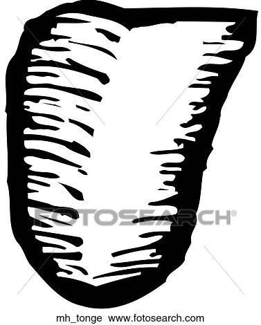 Tongue View Large Clip Art Graphic Clipart - Tongue. Fotosearch