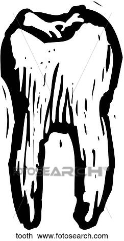 Tooth View Large Clip Art Graphic Clipart - Tooth. Fotosearch