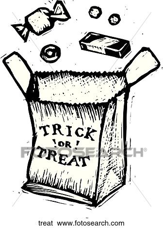 Trick or Treat View Large Clip Art Graphic Clip Art - Trick or Treat. Fotosearch
