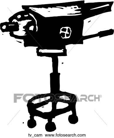 TV Camera View Large Clip Art Graphic Clipart - TV Camera. Fotosearch