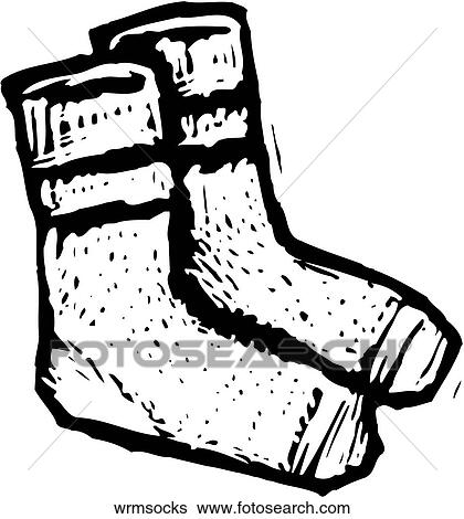 Clip Art - Warm Socks. Fotosearch
