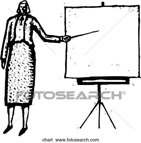 Clip Art - Woman Briefing. Fotosearch