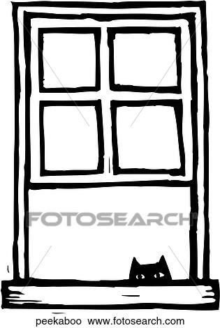 いないいないばあ クリップアート 切り張り イラスト 絵画 集 Peekaboo Fotosearch