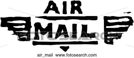 Air Mail View Large Clip Art Graphic Clipart - Air Mail. Fotosearch
