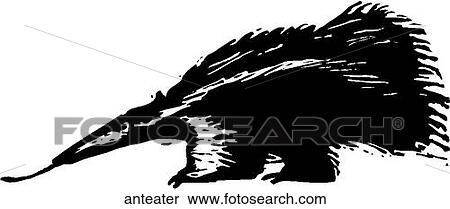 Clipart - Anteater. Fotosearch