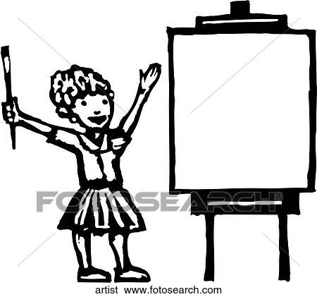 Artist View Large Clip Art Graphic Clip Art - Artist. Fotosearch