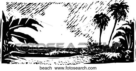Clipart - Beach. Fotosearch