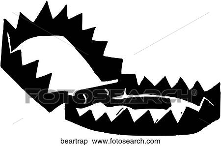 Bear Trap View Large Clip Art Graphic Clipart - Bear Trap. Fotosearch