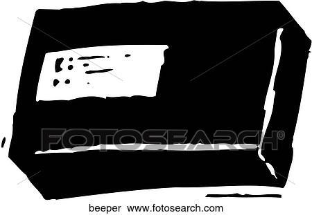 Clipart - Beeper. Fotosearch