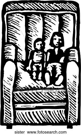 Clipart - Big Sister. Fotosearch