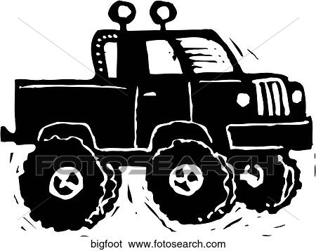 Bigfoot View Large Clip Art Graphic Clip Art - Bigfoot. Fotosearch