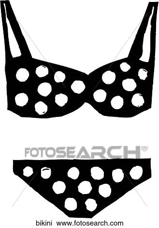Bikini View Large Clip Art Graphic Clipart - Bikini. Fotosearch