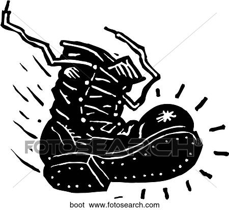 Boot View Large Clip Art Graphic Clip Art - Boot. Fotosearch